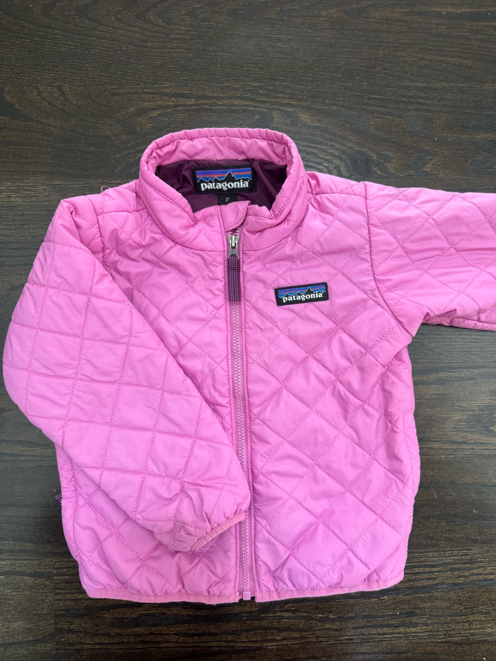 Patagonia Kids Quilted Pink Puffer Jacket